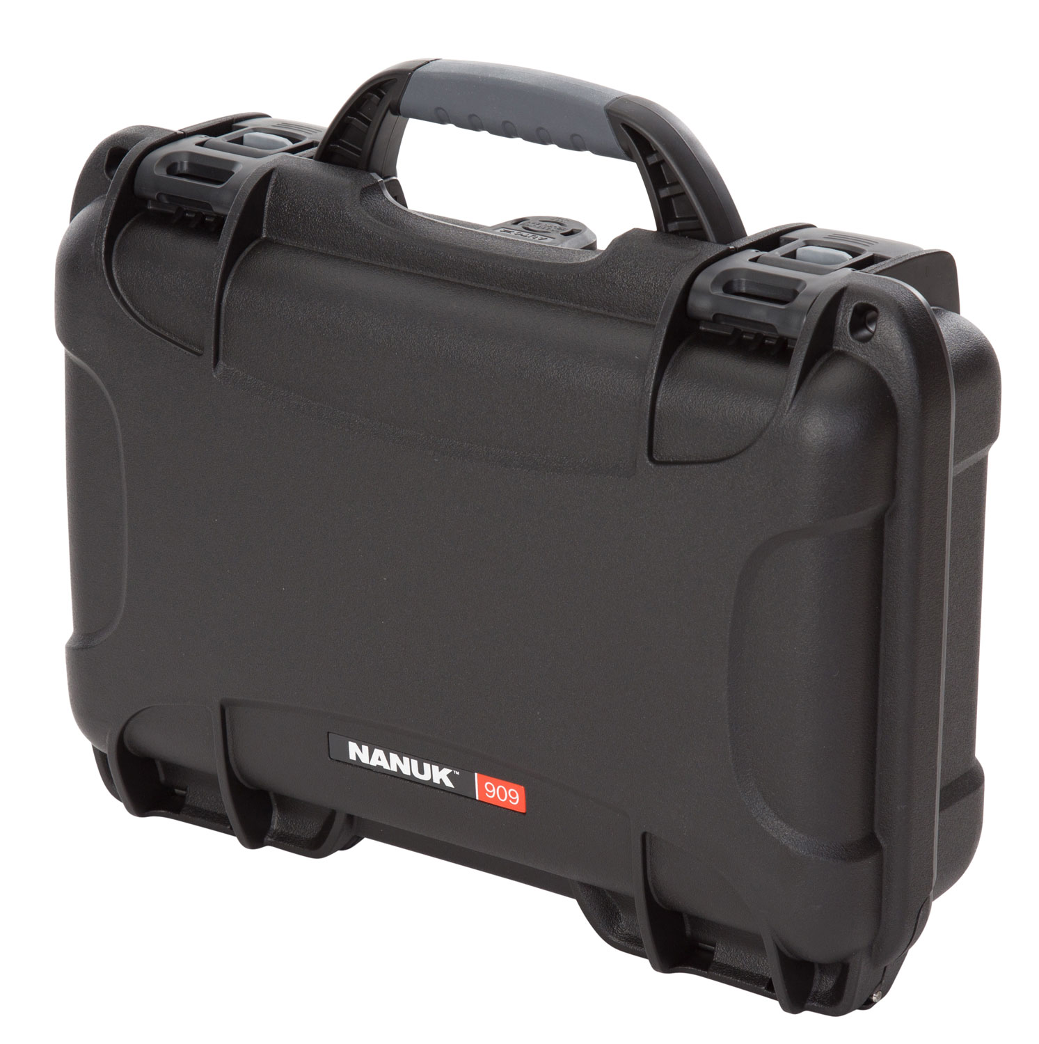Nanuk 909 waterproof pistol and accessory hard case with foam, black, 11.4 x 7 x 3.6 in