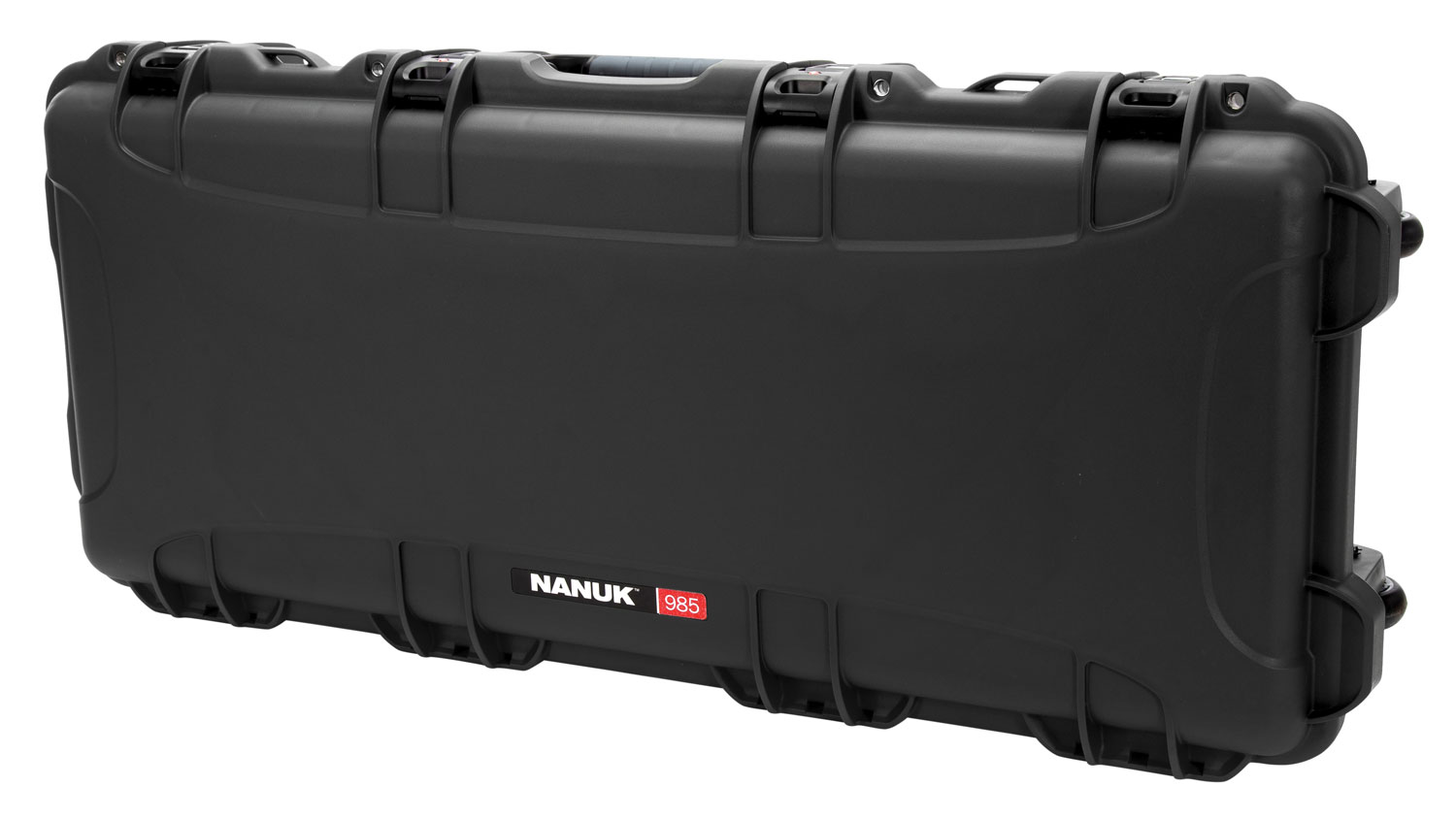 Nanuk 985 TAKEDOWN black NK-7 resin waterproof case with foam insert and wheels