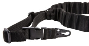 Blue Force Gear UDC padded bungee single-point sling in black with HK-style hook adapter