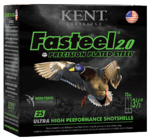 Kent Cartridge Fasteel 2.0 12ga 3.5in 1-3/8 oz #3 steel shot 25-count box