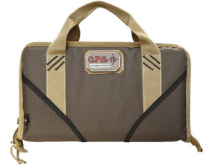 G Outdoors 1485PCMF large memory foam pistol case showing exterior, zippers and magazine pocket