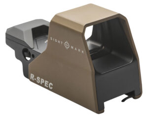 Sightmark Ultra Shot R-Spec 1x reflex sight in Flat Dark Earth with 33 mm x 24 mm objective