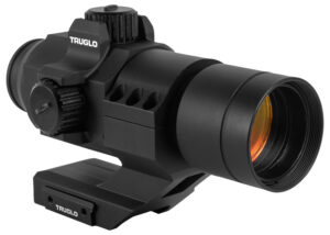 TruGlo Ignite 30mm 2 MOA red dot sight on cantilever Picatinny mount in black