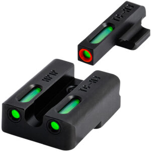 Truglo TFX Pro handgun sights for Canik TP9 green tritium rear and orange-outline green front