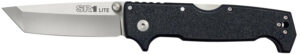 Cold Steel SR1 Lite 4-inch Tanto folding knife with black Griv-Ex handle and satin blade