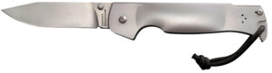 Cold Steel Bushman pocket knife with 4.50 in clip-point blade and stonewashed 420 stainless handle