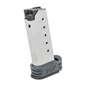 Springfield Armory XD-S 6rd .45 ACP steel magazine with gray sleeve