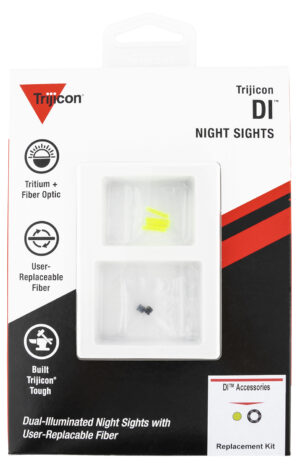 Trijicon DI Night Sight replacement kit with green fibers and black retainers