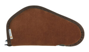 Heritage Cases 8611 brown suede handgun case 11 inch faux sherpa lining lockable