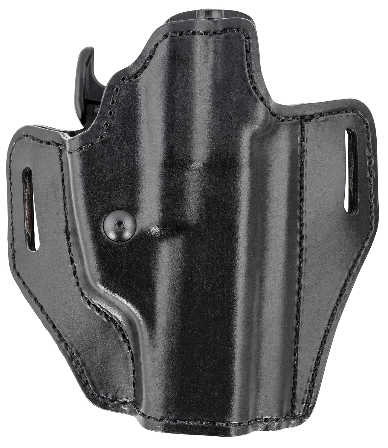 Bianchi Assent Pro-Fit OWB Size 18 black leather belt slide holster, right hand