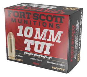 Fort Scott Munitions 10mm 125gr TUI solid copper ammunition 20-round box