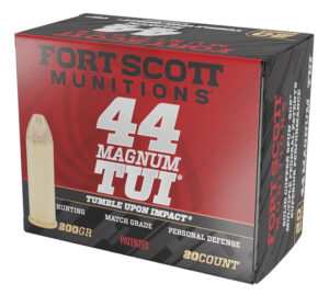 Fort Scott Munitions .44 Rem Mag 200gr TUI Solid Copper Spun 20rd box