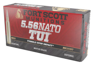 Fort Scott Munitions TUI 5.56x45mm 55gr solid copper 20rd box