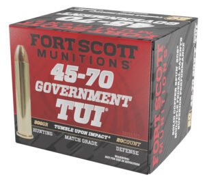 Fort Scott Munitions .45-70 Govt 300gr TUI solid copper ammo 20rd box