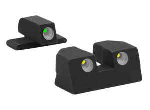 Meprolight Tru-Dot night sights, green tritium front and yellow tritium rear, for Sig P226/P320