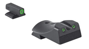 Meprolight Hyper-Bright tritium front and rear sights for Kimber 1911 Slant