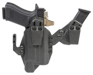 Blackhawk Stache IWB Size 63 black polymer holster for S&W M&P Shield with Crimson Trace laser