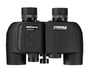 Steiner M830r 8x30 laser rangefinder binocular combo in black with rubber armor