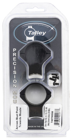 Talley 740700SM black anodized 30mm one-piece scope mount for Remington 700 short action, 20 MOA