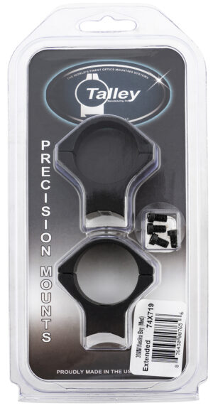 Talley 2-piece 30mm medium scope mount and rings black anodized for Savage round receiver