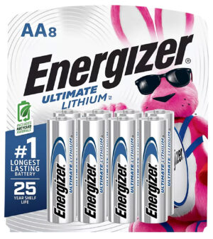 Energizer Ultimate Lithium AA 8-pack batteries, 1.5V pack image