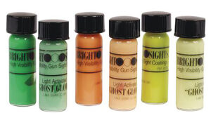 TRUGLO Ghost Glow sight paint kit — green, orange, yellow luminescent coatings