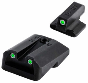 TruGlo TGTG231N2 TRIT 1911 tritium front and rear sights with green tritium dots