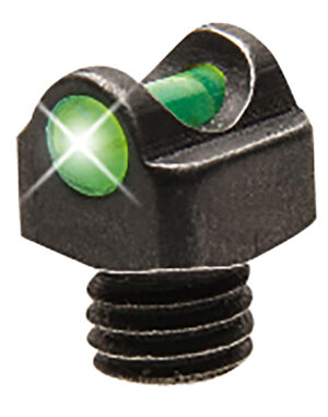 Truglo StarBrite Deluxe green fiber optic 3mm threaded front sight on black CNC-machined frame