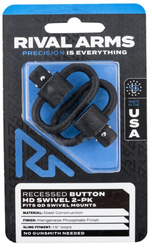 Rival Arms RA-RA92S2A HD Swivel Set steel black 1.5 inch loops