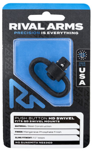 Rival Arms RA-RA92S1B HD Swivel black manganese phosphate steel 1.25 inch loop