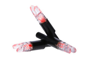 NAP Thunderglo red illuminated half-moon crossbow nocks 3-pack