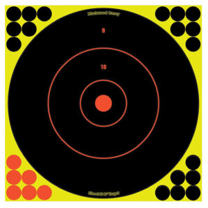 Birchwood Casey Shoot-N-C 12-inch Bullseye reactive paper targets 50-pack