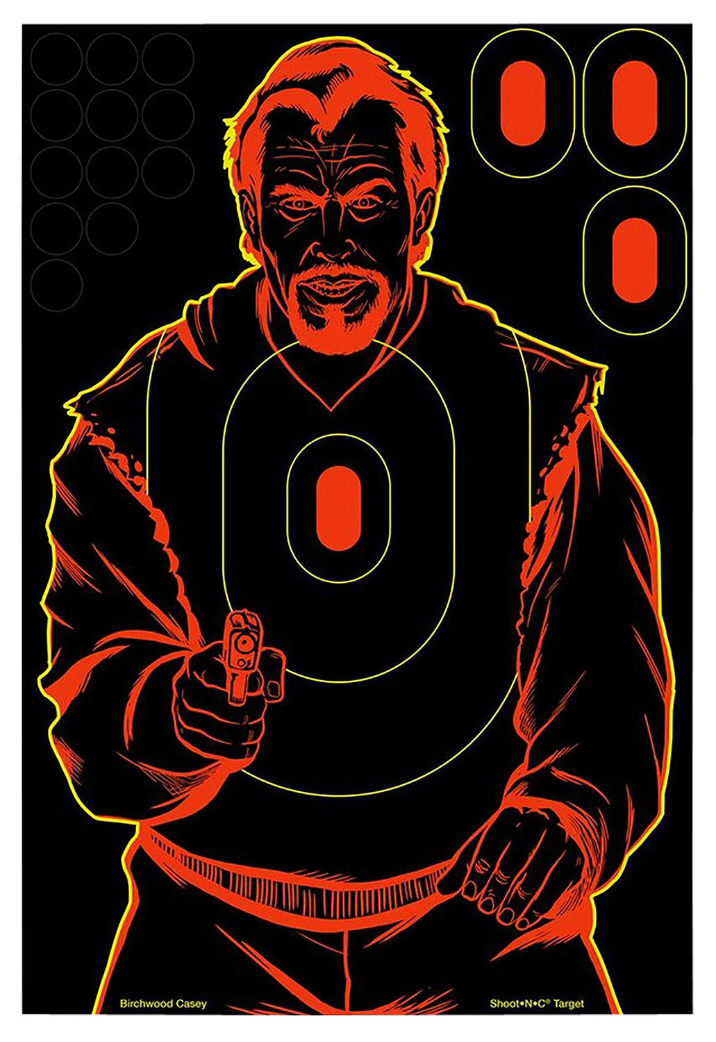 Birchwood Casey Shoot-N-C Bad Guy Silhouette 12x18 target pack image