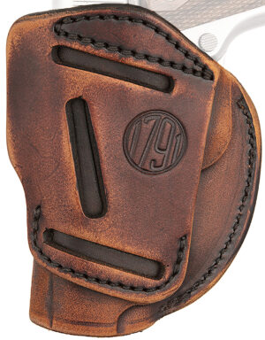 1791 Gunleather 4-Way Size 1 Vintage Right-Hand Leather Holster for Glock 48, 1911 3" & 4", S&W EZ380