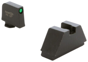 AmeriGlo GL810 optic compatible sight set for Glock 2XL tall green tritium front black rear