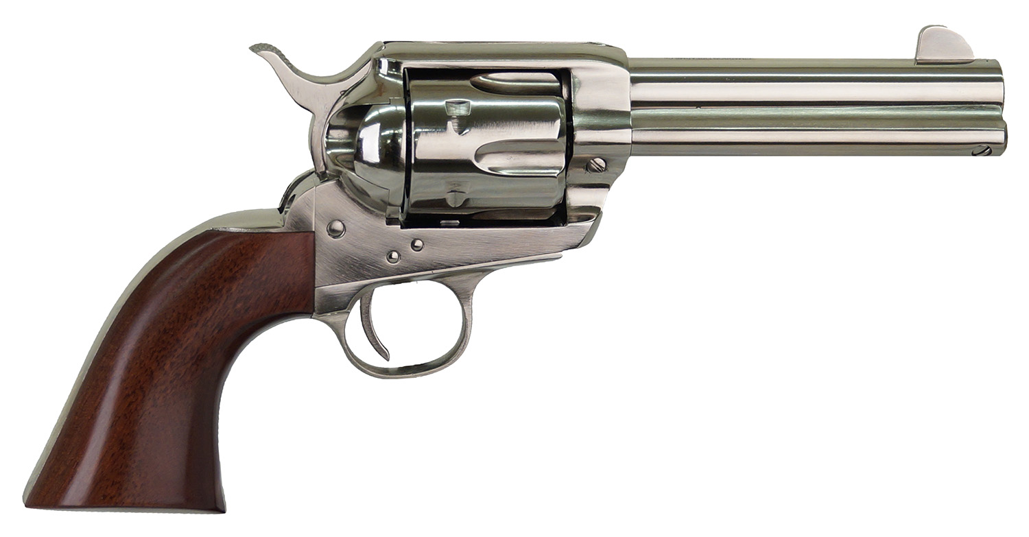 Cimarron Pistolero .357 Mag/.38 Spl 4.75in Nickel Walnut 6-Rd