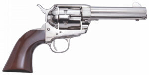 Cimarron Pistolero .45 Long Colt 4.75 inch nickel revolver with walnut grips
