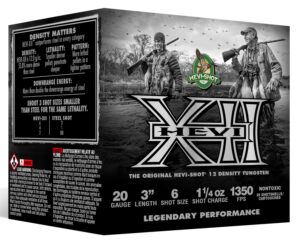 HEVI-SHOT HEVI-XII 20ga 3in tungsten #6 shotshell 25rd box