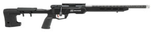 Savage B17 Precision Lite 17 HMR bolt-action rifle with 18 inch carbon-wrapped barrel and black MDT chassis