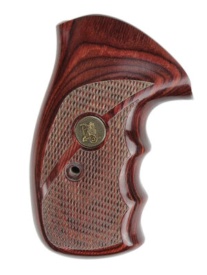 Pachmayr Renegade checkered laminated rosewood grip panels with finger grooves for S&W N-frame