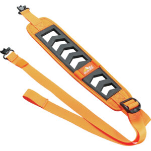Butler Creek Featherlight Blaze Orange single-point sling with swivels and foam shoulder pad