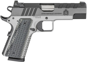 Springfield Armory 1911 Emissary .45 ACP two-tone pistol with G10 grips and tritium front sight