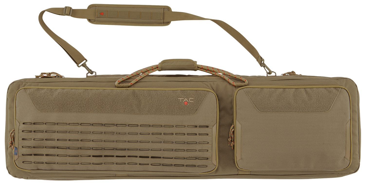Tac Six 10833 Unit 2-Gun Tactical Case in coyote 600D polyester exterior