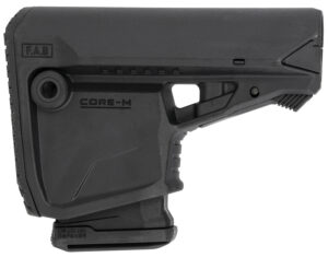 FAB Defense GL CORE M survival buttstock with built-in magazine carrier in black polymer