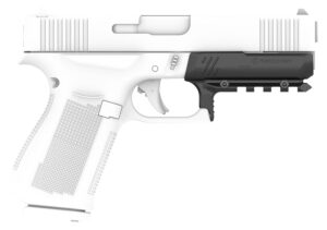 Recover Innovations GR4801 full size polymer rail for Glock 48, black