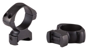 Konus two-piece 30mm low steel riflescope rings matte black