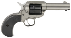 Ruger Wrangler Birdshead .22 LR 3.75-inch Silver Cerakote single-action revolver with Birdshead synthetic grip