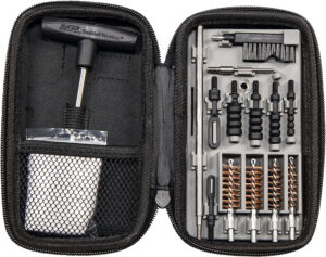 Smith & Wesson M&P Compact Pistol Cleaning Kit in semi-rigid zippered case for .22 to .45 pistols