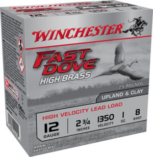 Winchester Fast Dove 12ga 2-3/4 inch 1 oz #8 lead shot 25-count box