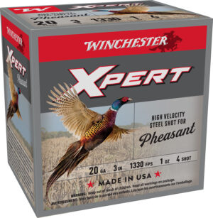 Winchester Xpert Pheasant 20ga 3in 1oz #4 steel shotshells box 25ct